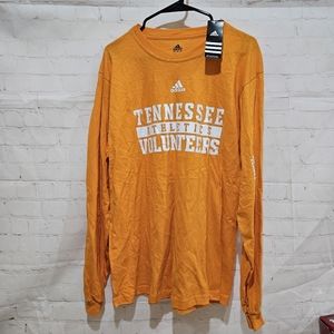 Tennessee Volunteers Athletics Adidas Long Sleeve Tee Orange men's Size L. NWT